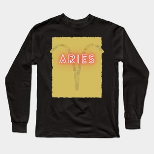 Aries Zodiac Sign Long Sleeve T-Shirt